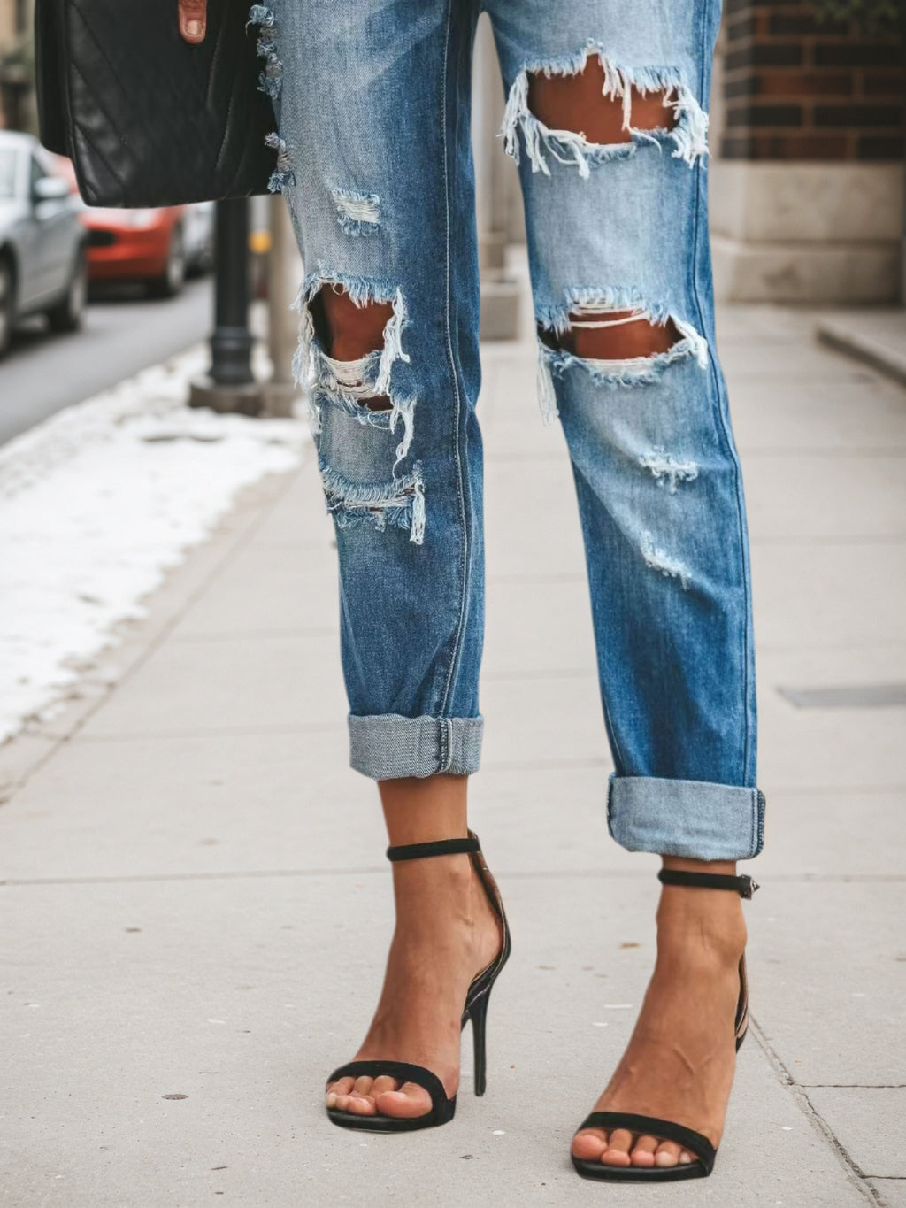 New Women's Denim Pants 2025 New Women's Denim Pants, Ripped Jeans, Low Rise Jeans