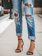 New Women's Denim Pants 2025 New Women's Denim Pants, Ripped Jeans, Low Rise Jeans