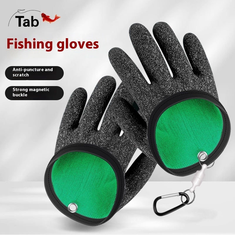 Fishing - Stab-resistant Waterproof Sea Fishing Fishing Lure Equipment Fish Picking And Catching Gloves