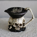 Halloween Creative Three Ghost Head Top Candle Desktop Storage Tray