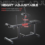 Home Training Gym Leg Press Steel Seated Calf Raise Machine Adjustable Strength Black