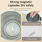 Automatic Coffee Stirring Cup, Stainless Steel Self-stirring Coffee Cup With Lid, Automatic Stirring, LED Intelligent Display Temperature