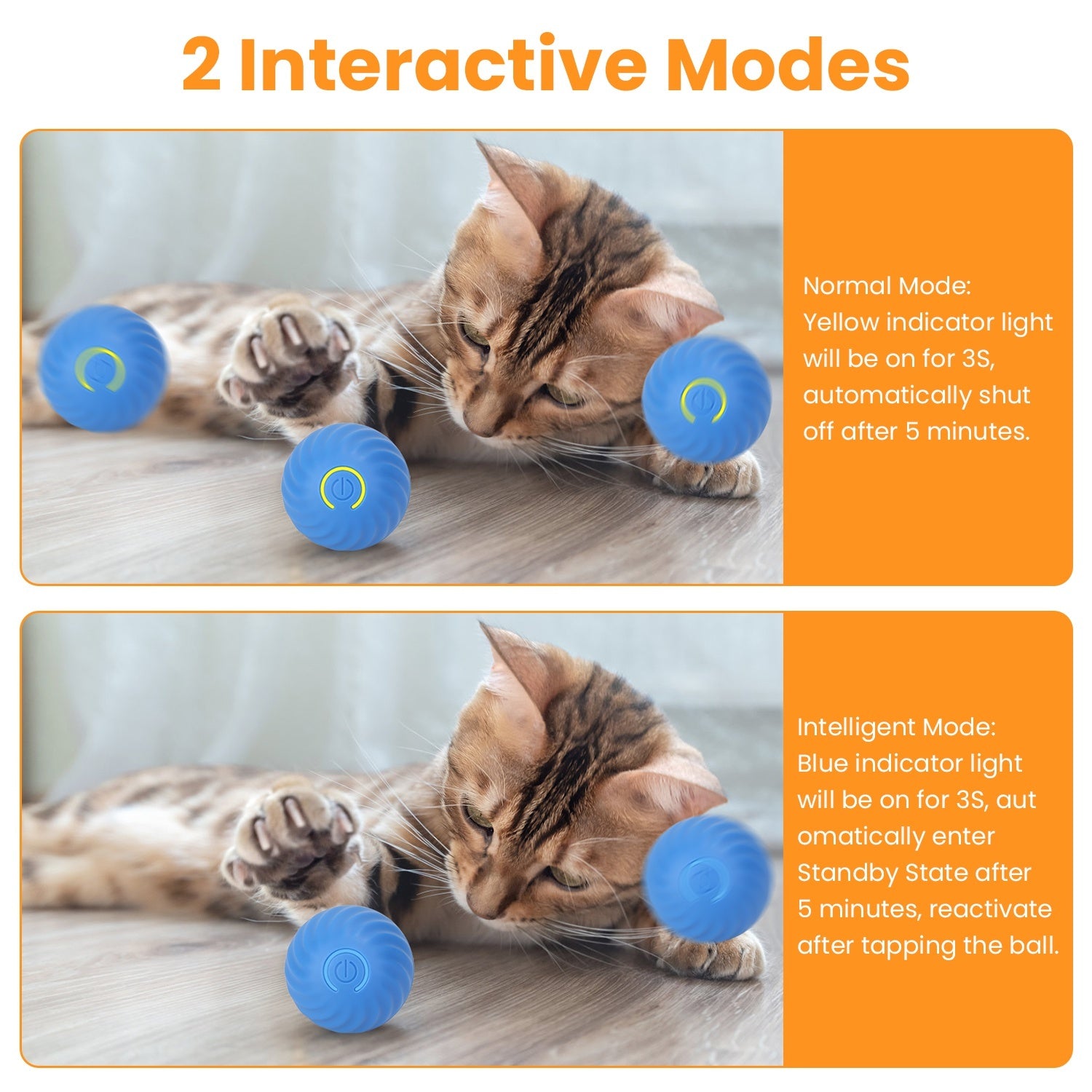 Cats Hide And Seek Mouse Catching Game 1Pc Cat Toys Ball Fast Rolling In Rechargeable Motion Activated Interactive Pouch Cat Toys For Indoor