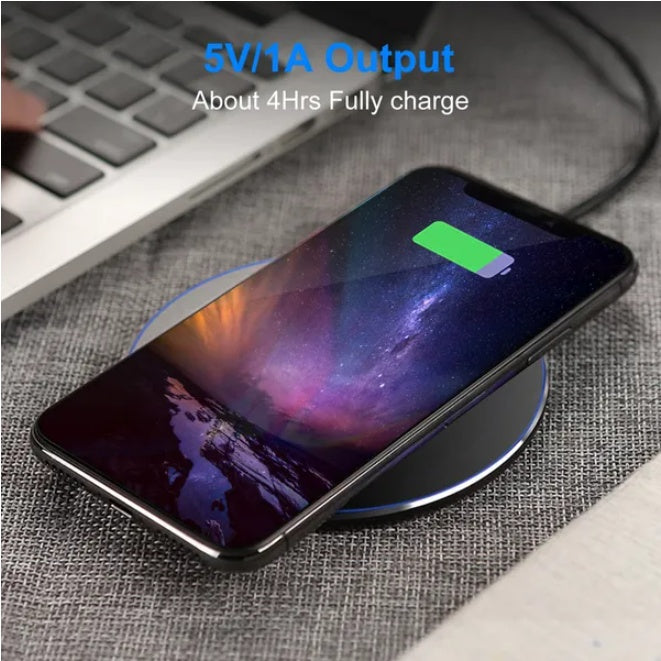 For iPhone Wireless Charger Qi Certified Ultra Slim 5W Charging Pad