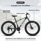 ECARPAT Mountain Bike Bicycle S26109-BLACK-GREEN