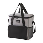 Black Insulated Lunch Bag Durable & Stain-Resistant Oxford Fabric, Excellent Thermal Performance For Hot Cold Food