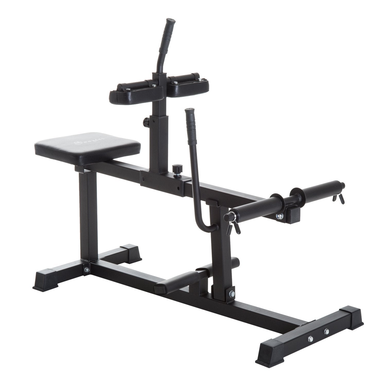 Home Training Gym Leg Press Steel Seated Calf Raise Machine Adjustable Strength Black