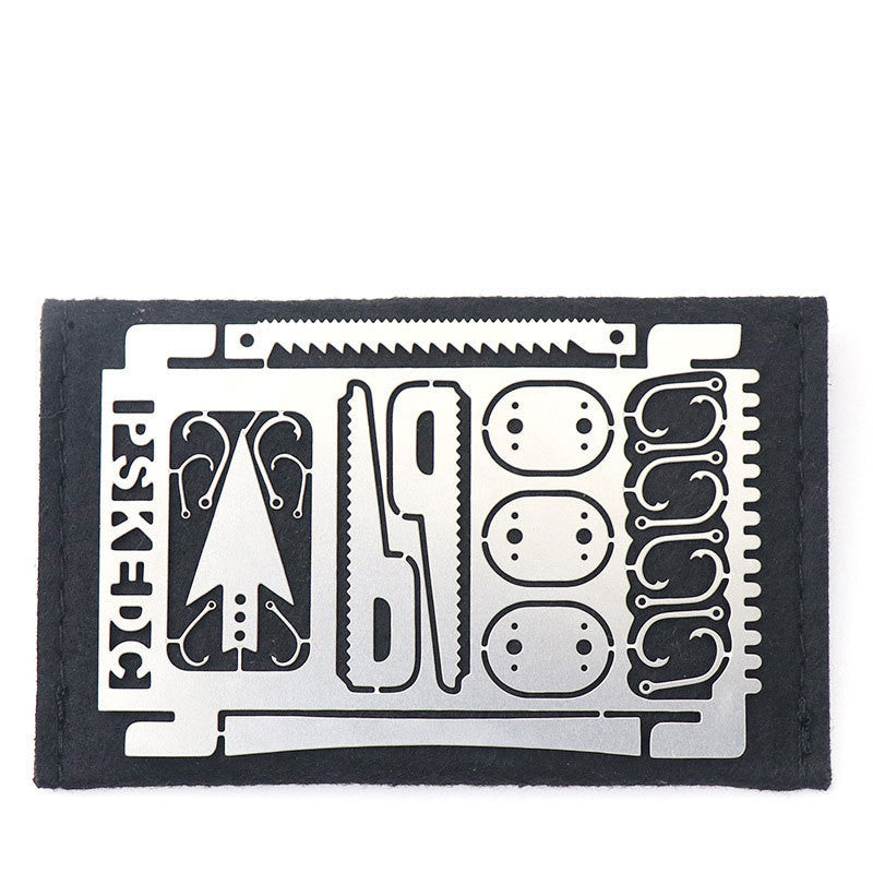 Fishing-Field Survival Tool Card, Multifunctional Fishing Card, Fishing Equipment, Portable Fishing Hook Card