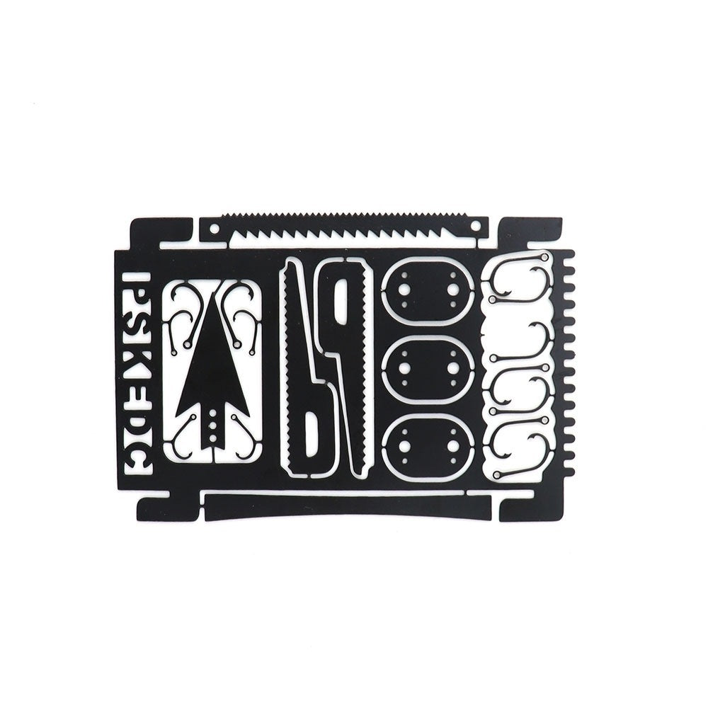 Fishing-Field Survival Tool Card, Multifunctional Fishing Card, Fishing Equipment, Portable Fishing Hook Card