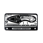Fishing-Field Survival Tool Card, Multifunctional Fishing Card, Fishing Equipment, Portable Fishing Hook Card