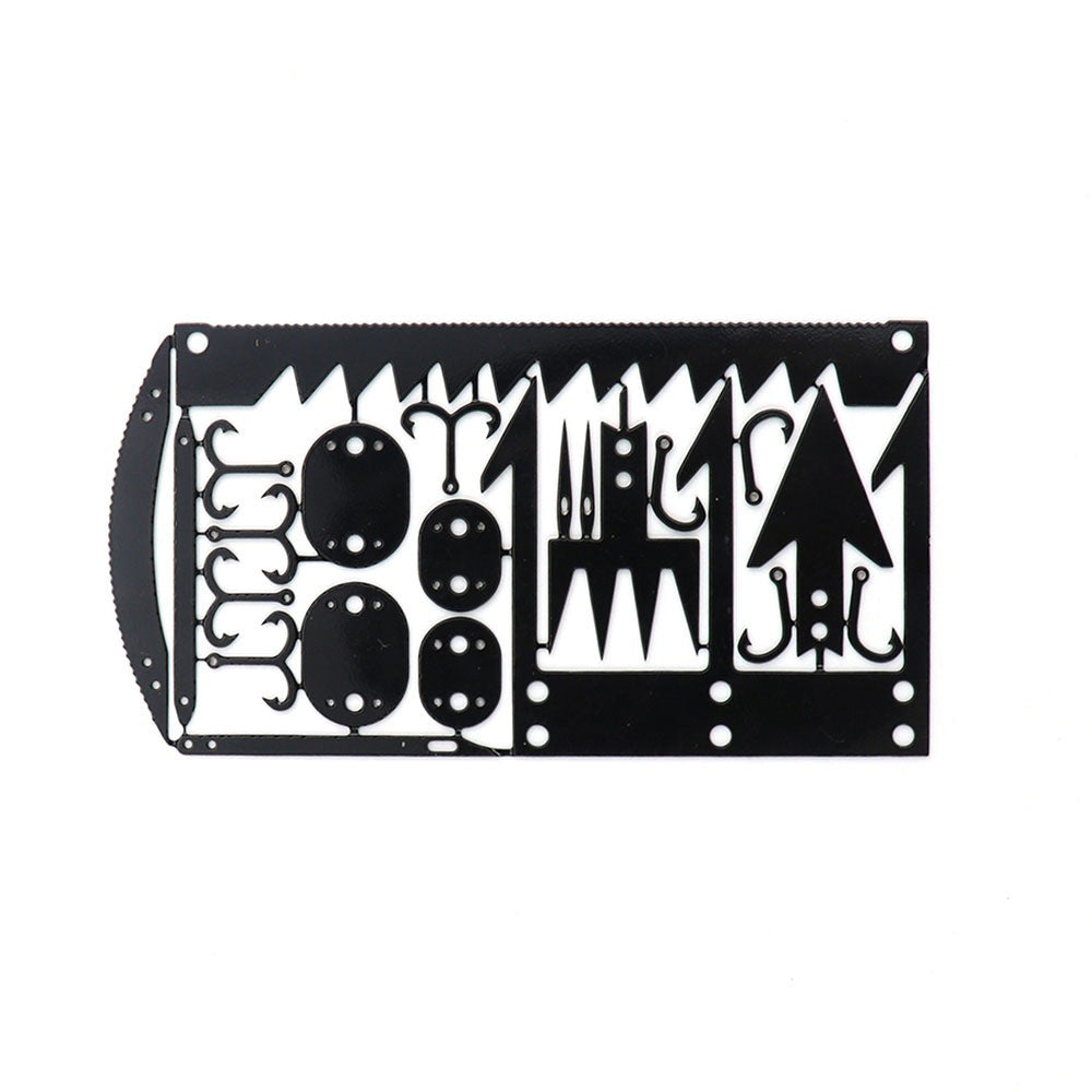 Fishing-Field Survival Tool Card, Multifunctional Fishing Card, Fishing Equipment, Portable Fishing Hook Card