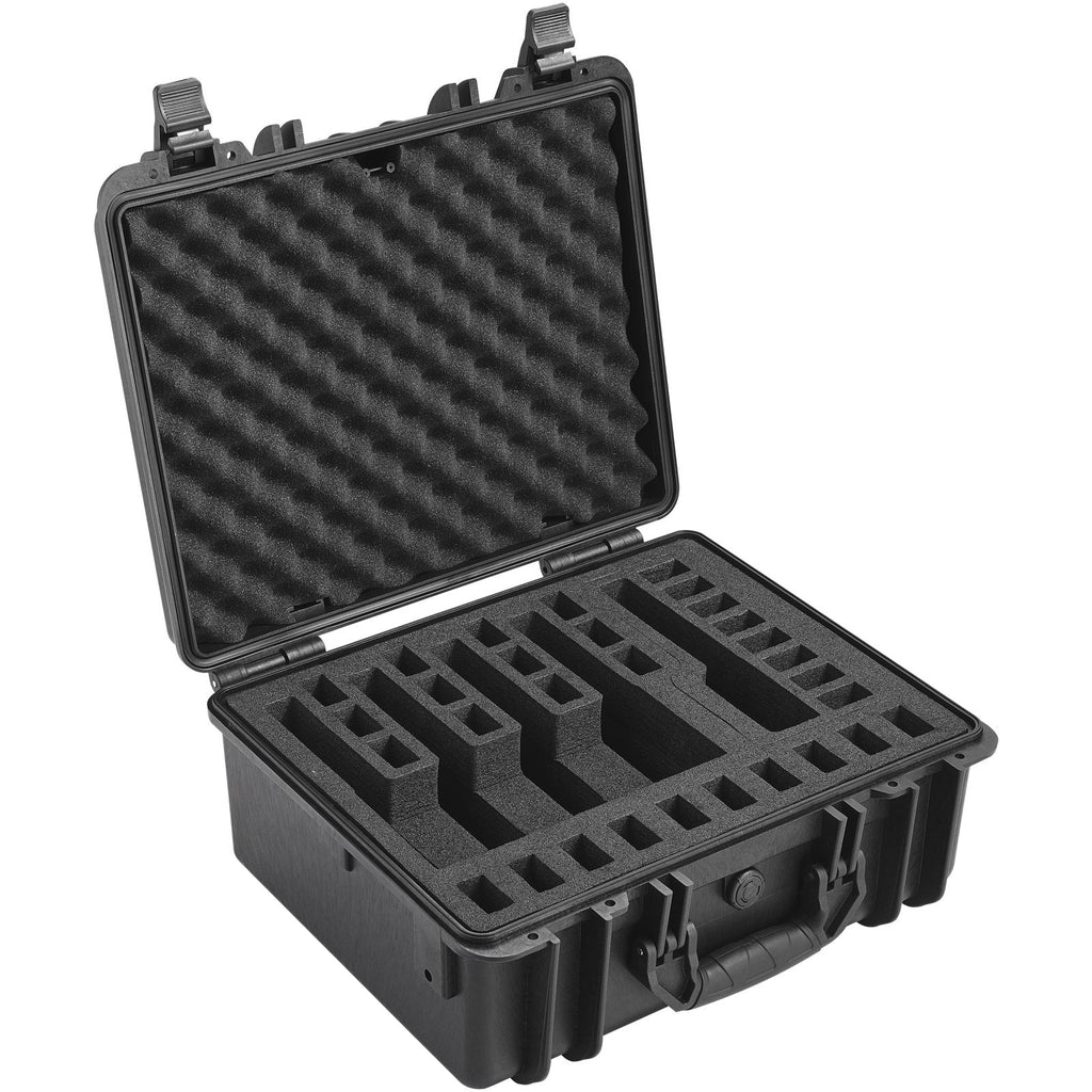 Hard Pistol Cases With Pre-Cut PU Foam, Waterproof Dustproof Hard Gun Case For 1 Pistol,  Lockable Pistol Case, Black