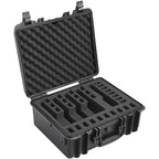 Hard Pistol Cases With Pre-Cut PU Foam, Waterproof Dustproof Hard Gun Case For 1 Pistol,  Lockable Pistol Case, Black