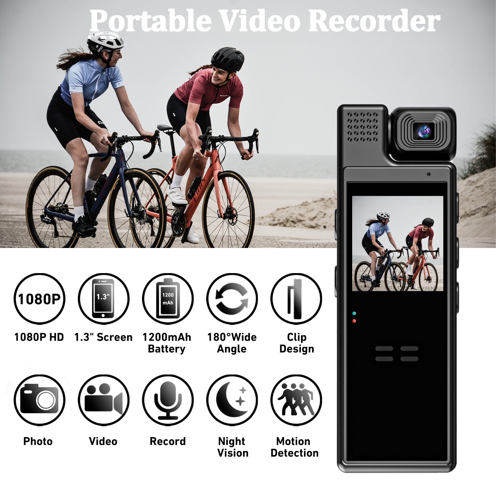 L9 HD Night Vision Camera-Conference Recorder-Press-Outdoor-Sports Camera