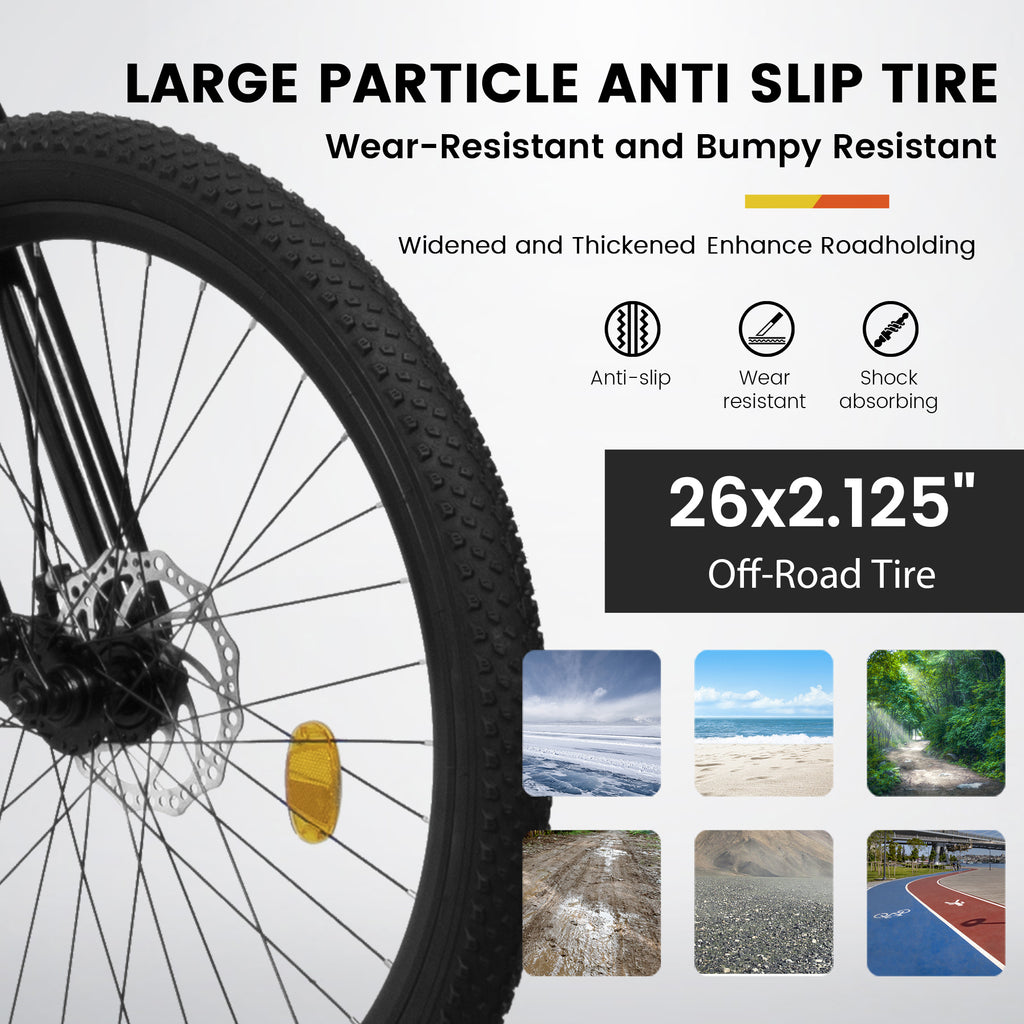 KIAPALNO Mountain Bike Bicycle A26336-BLACK-GOLDEN-JXN