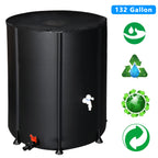 Outdoors 132gal Black PVC Foldable Rain Bucket