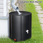 Outdoors 132gal Black PVC Foldable Rain Bucket