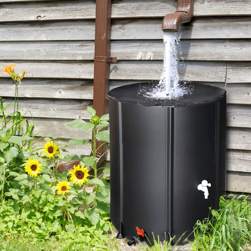 Outdoors 132gal Black PVC Foldable Rain Bucket