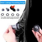 Outdoors 132gal Black PVC Foldable Rain Bucket