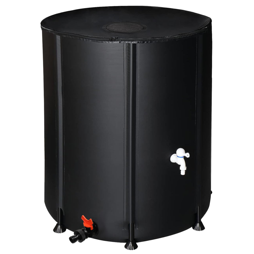 Outdoors 132gal Black PVC Foldable Rain Bucket
