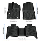 Toyota Tundra All-Weather TPE Front And Rear Row Floor Liners Floor Mats Fit For Toyota Tundra Crew Max Cab 2022-2025, Custom Fit Tundra Car Mats 20484