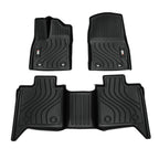 Toyota Tundra All-Weather TPE Front And Rear Row Floor Liners Floor Mats Fit For Toyota Tundra Crew Max Cab 2022-2025, Custom Fit Tundra Car Mats 20484