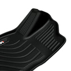 Toyota Tundra All-Weather TPE Front And Rear Row Floor Liners Floor Mats Fit For Toyota Tundra Crew Max Cab 2022-2025, Custom Fit Tundra Car Mats 20484