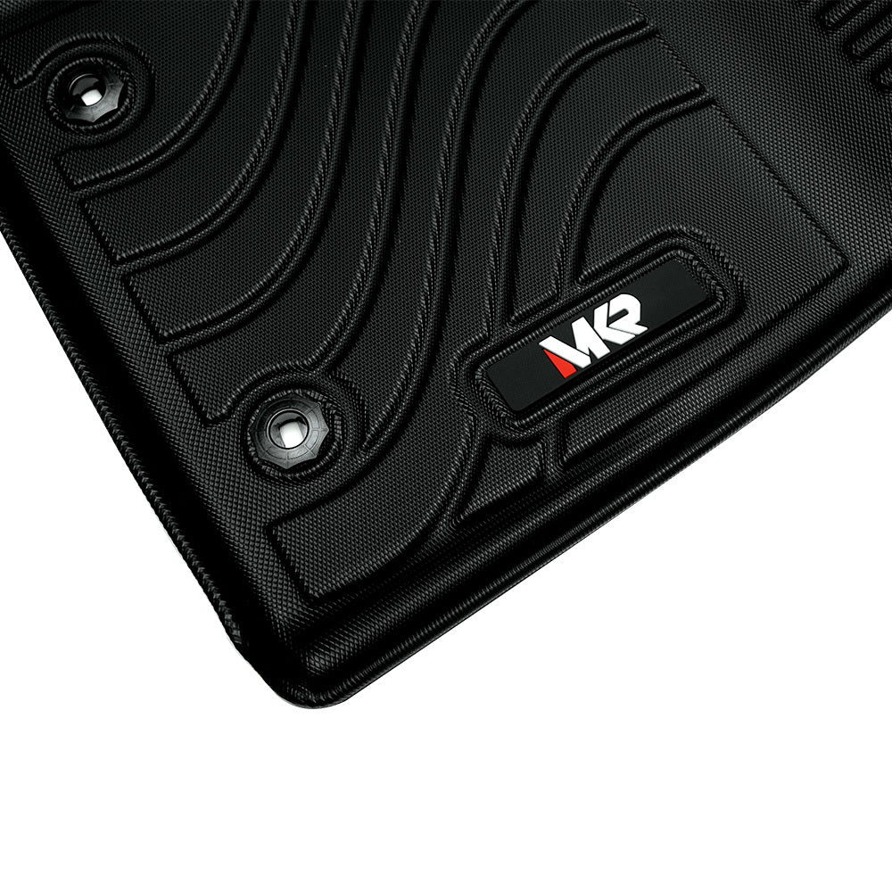 Toyota Tundra All-Weather TPE Front And Rear Row Floor Liners Floor Mats Fit For Toyota Tundra Crew Max Cab 2022-2025, Custom Fit Tundra Car Mats 20484