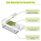 1Set 12 In 1 Vegetable Chopper With Container Kitchen Food Slicer Dicer Grater Peeler Egg Separator Hand Protector For Onion Salad Potato