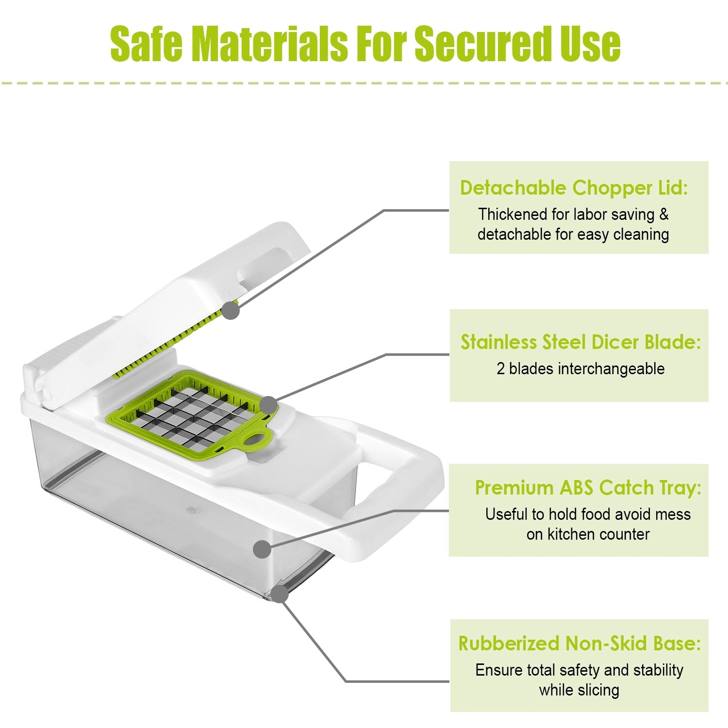 1Set 12 In 1 Vegetable Chopper With Container Kitchen Food Slicer Dicer Grater Peeler Egg Separator Hand Protector For Onion Salad Potato