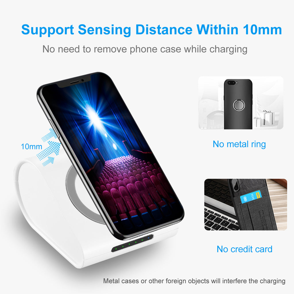 iPhone Wireless Charging Power Bank 1Pc 10400mAh Qi Wireless Charging Power Bank For IOS Phone XS MAX XR Galaxy S10 S9 Note 9