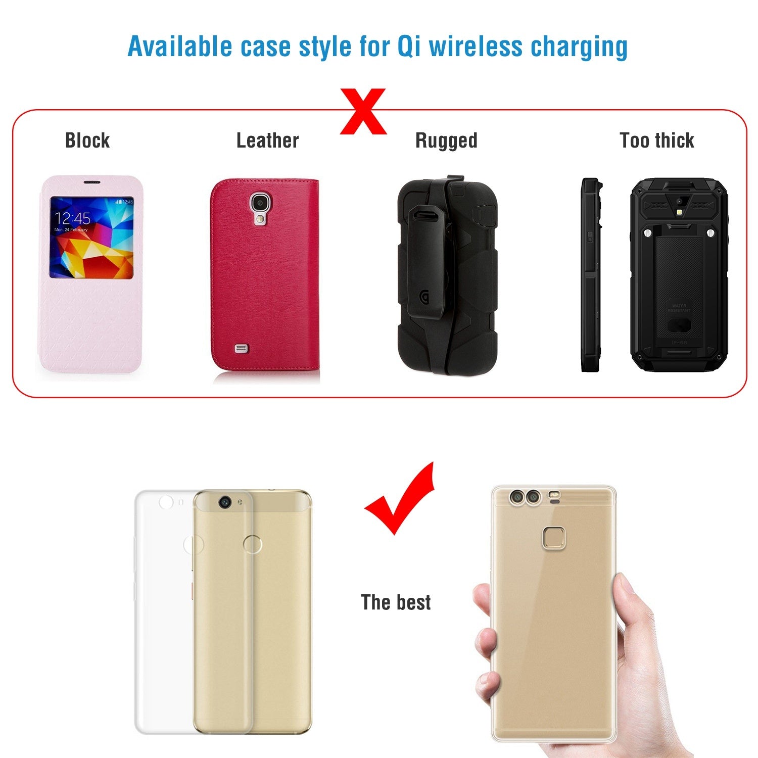 iPhone & Samsung Wireless Car Charger 1Pc Magnetic  Qi Wireless Car Charger Car Phone Charger For IOS Phone XS MAX XR Galaxy S10 S9 Tablet GPS Device