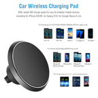 iPhone & Samsung Wireless Car Charger 1Pc Magnetic  Qi Wireless Car Charger Car Phone Charger For IOS Phone XS MAX XR Galaxy S10 S9 Tablet GPS Device