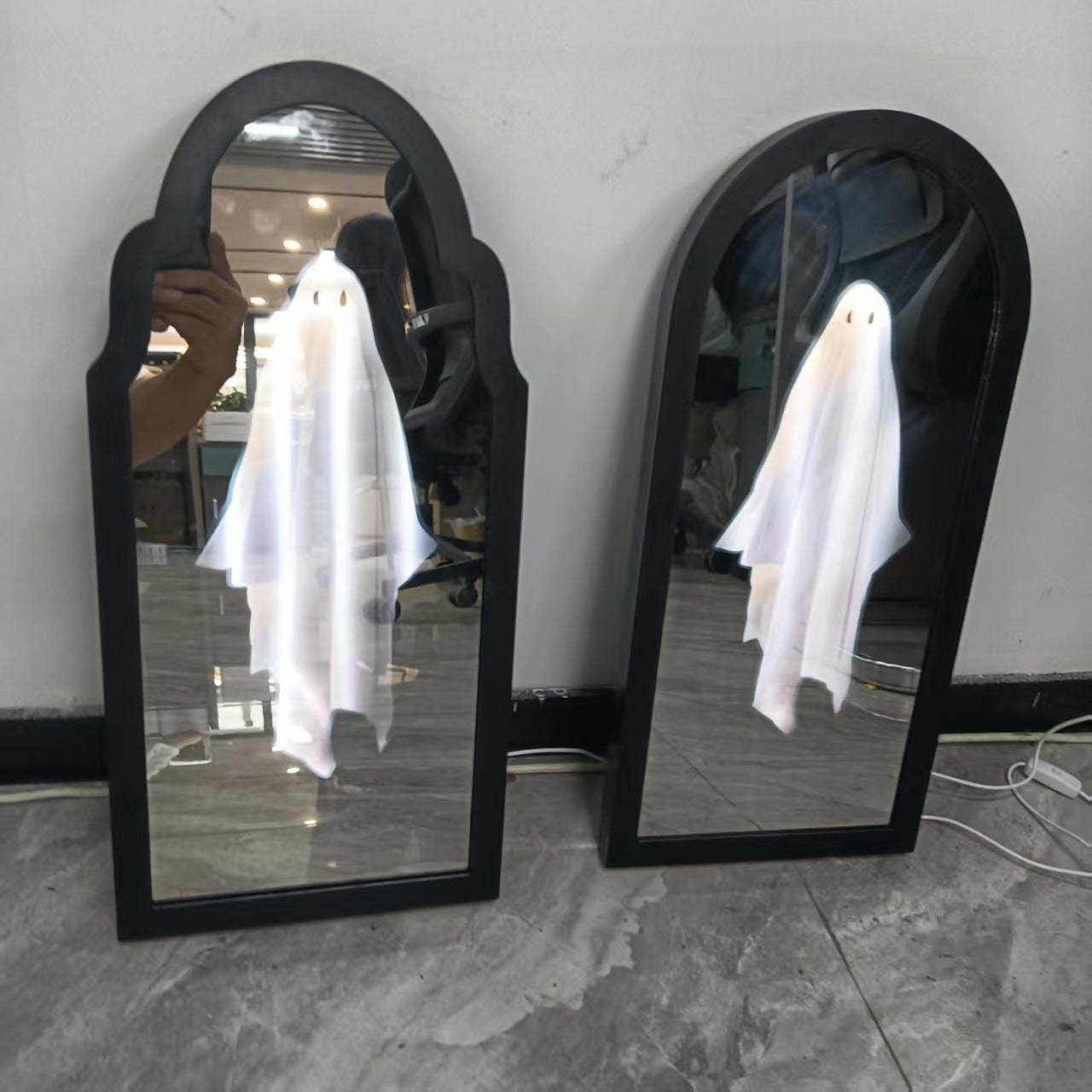 Halloween Exclusive Ghost Holographic Mirror-Halloween Decoration
