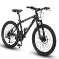 ECARPAT Mountain Bike - 21 Speed Bicycle S26102-BLACK-ORANGE
