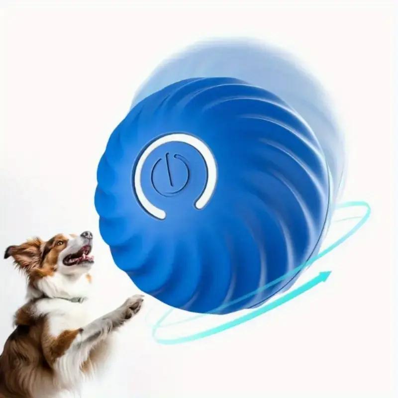 Blue And Orange Pet Bouncing Ball Fun Pet Bouncing Ball For Cats And Dogs