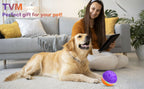 Dog Toys Ball, Automatic Rolling Toy, Lively Pet Ball For Medium, Large Dogs To Relieve Boredom, Activated Automatic Motion Dog Balls Toy With LED Flash, USB Rechargeable Orange Purple Interactive