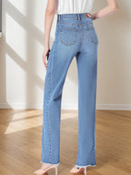 New Women's Jeans, Denim Wide Leg Pants, Suitable For All Seasons