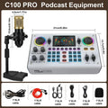 Big Discount C100PRO Lightweight And Portable Digital Sound Card, Real-time Voice Changer, Intelligent Noise Reduction, And Instrument Reverberation