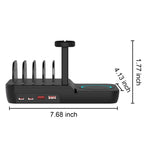 70W Charging Station For Multiple Devices, 5 In 1 Fast Charging Dock With 10W Max Wireless Charger And 4 Ports , 30W USB C PD Fast Charging For IPad, IPhone,Tablets,Kindle