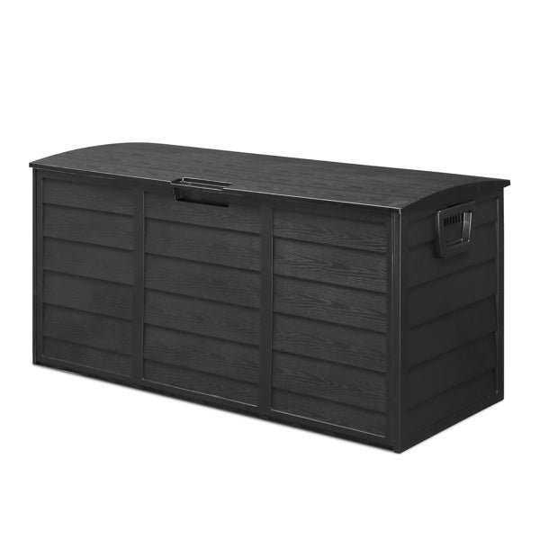 Courtyard Storage Box With Two Wheels Pure Black