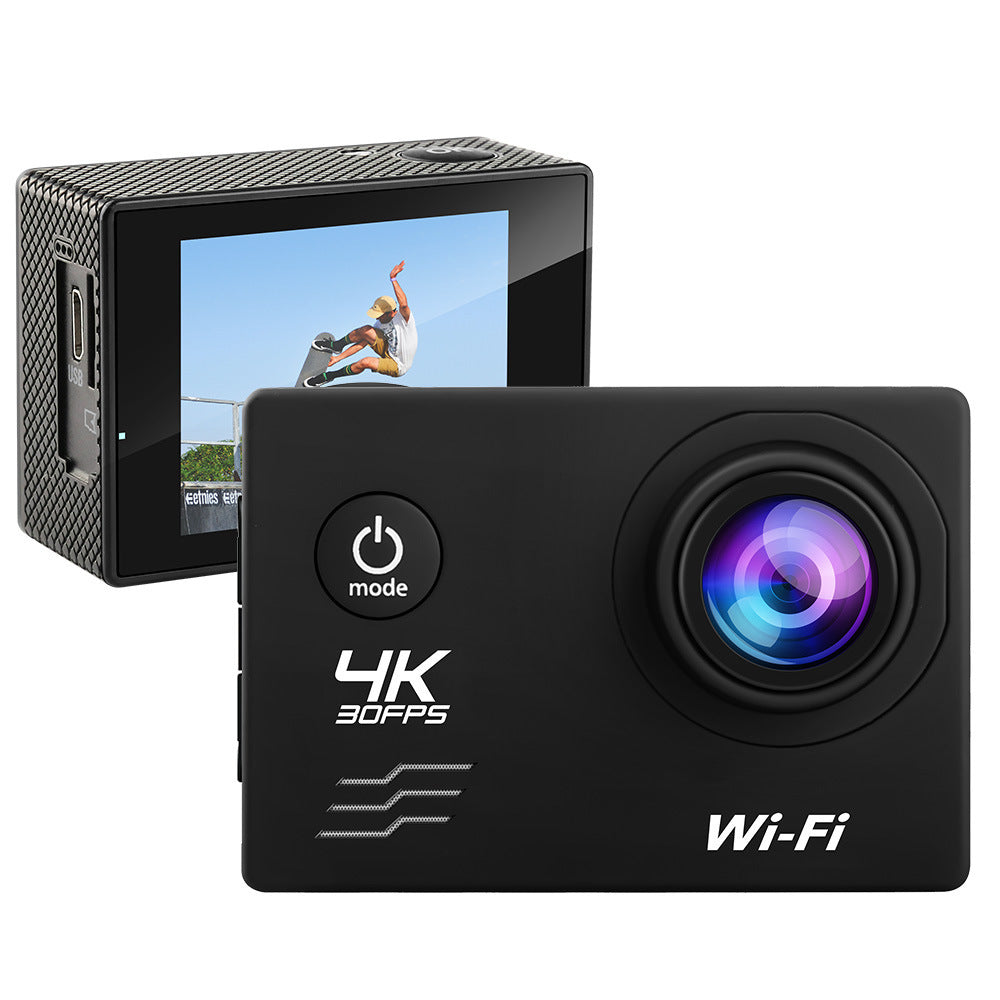 Action Camera 4K to 30 FPS Waterproof Outdoor Sports Camera DV Diving Camera Helmet Camera