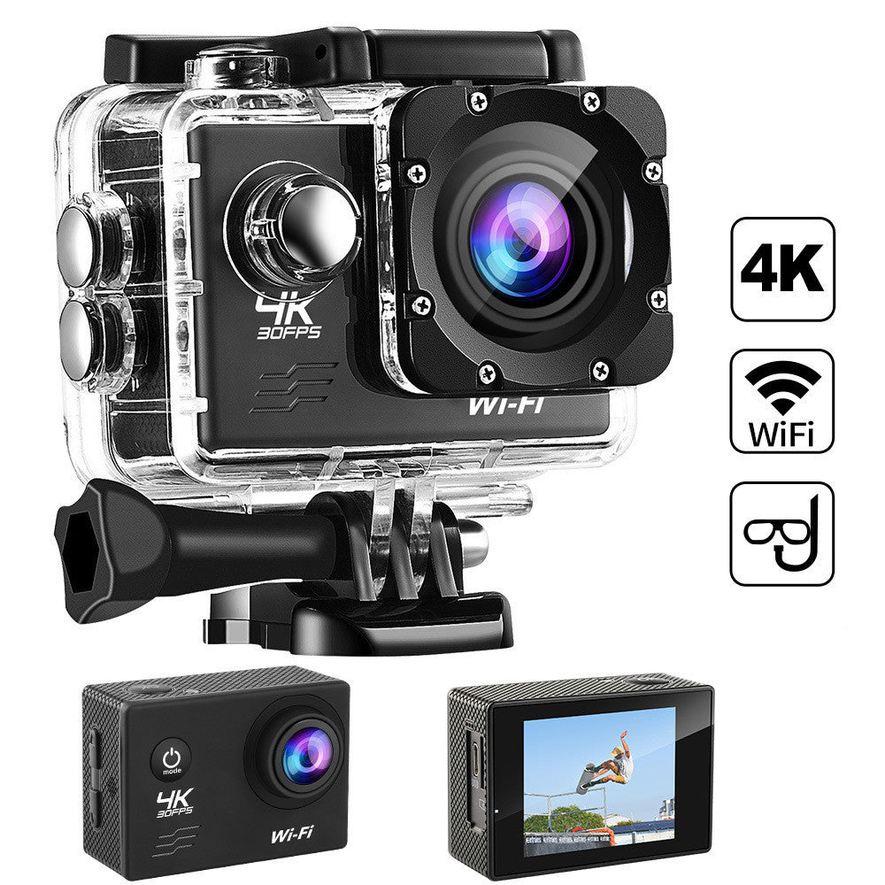 Action Camera 4K to 30 FPS Waterproof Outdoor Sports Camera DV Diving Camera Helmet Camera