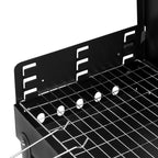 Outdoor Portable Charcoal Grill Black Portable Square Carbon Oven