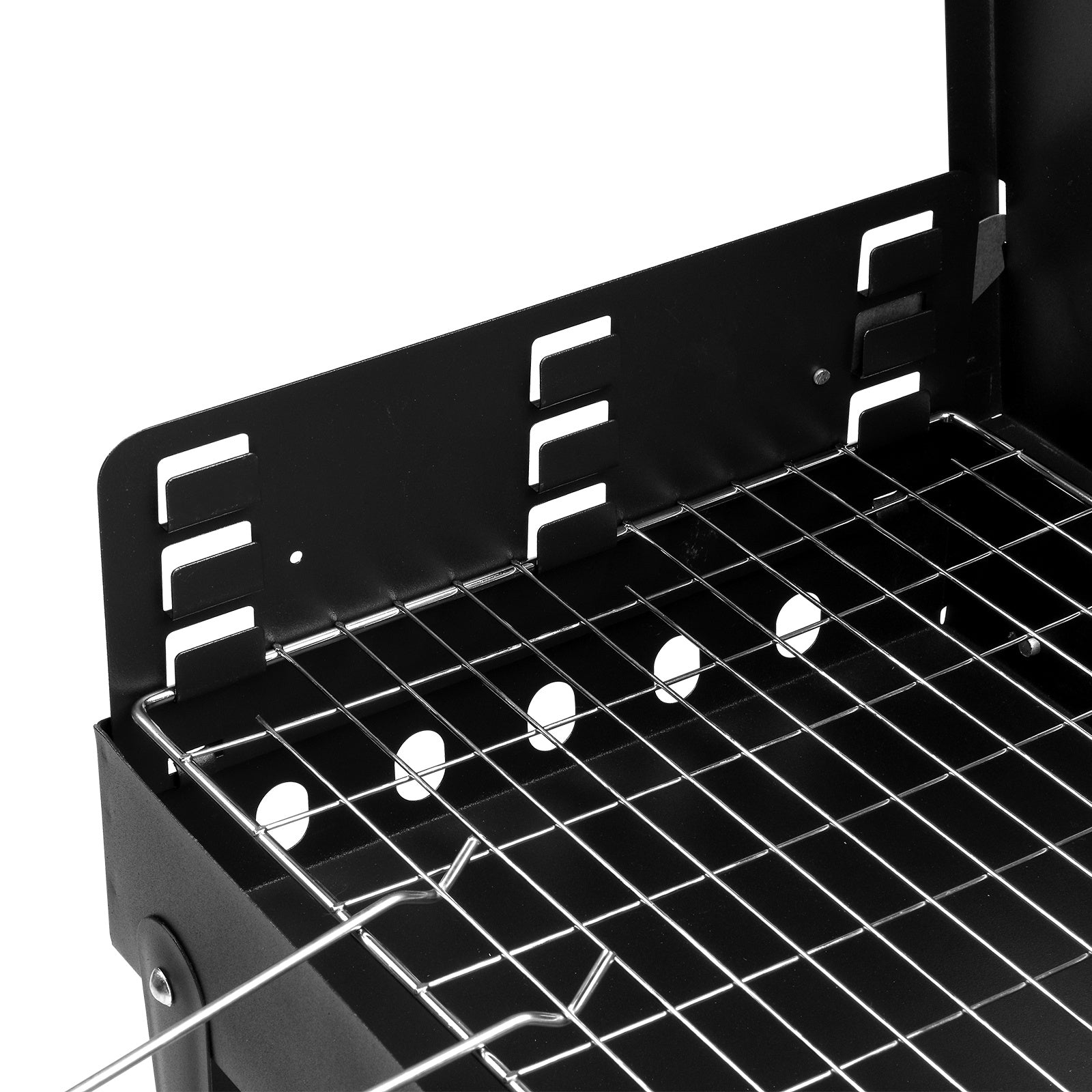 Outdoor Portable Charcoal Grill Black Portable Square Carbon Oven