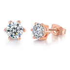 Zircon Classic Hot Selling Product Geometric Stud Earrings Fashion All-match Single Diamond