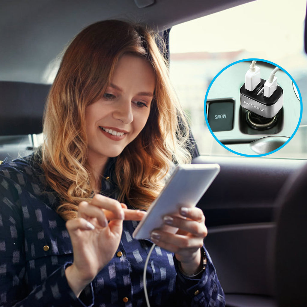 Car Charger 1Pc 3Port USB Car Charger 30W 5.5A For IOS Phone 16 15 14 And More