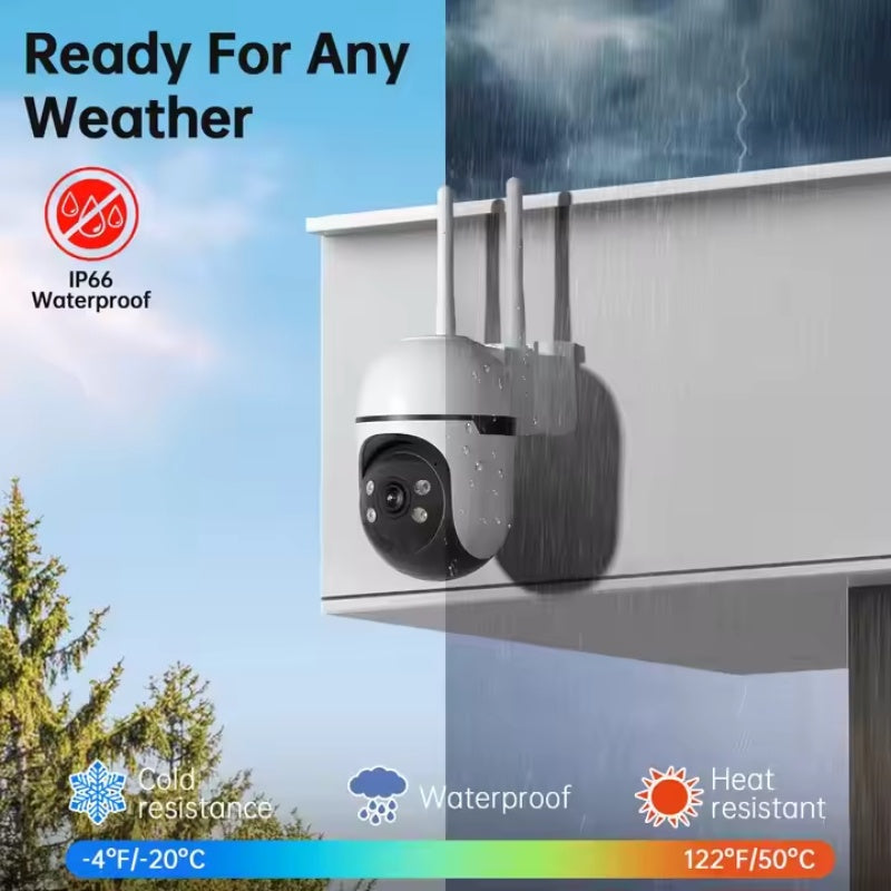 Mini Wifi CCTV Camera 3MP WESECUU PTZ