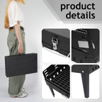 Outdoor Portable Charcoal Grill Black Portable Square Carbon Oven