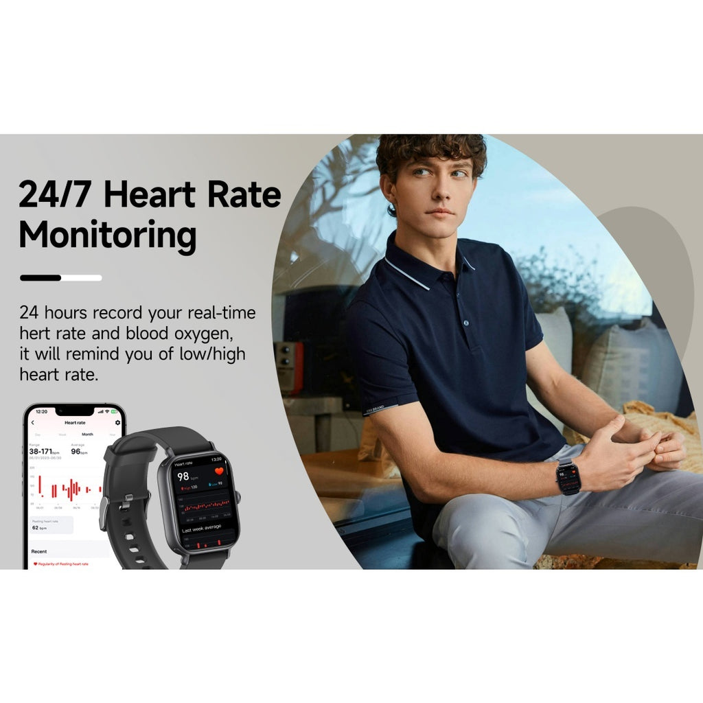 Smart Watch for iPhone and Android New 2.0-inch Smart Watch With Multiple Sports Modes And Fitness Tracker